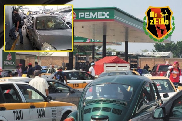 LOS ZETAS SE APODERAN DE GASOLINERAS Y REGALAN GASOLINA Y DIESEL