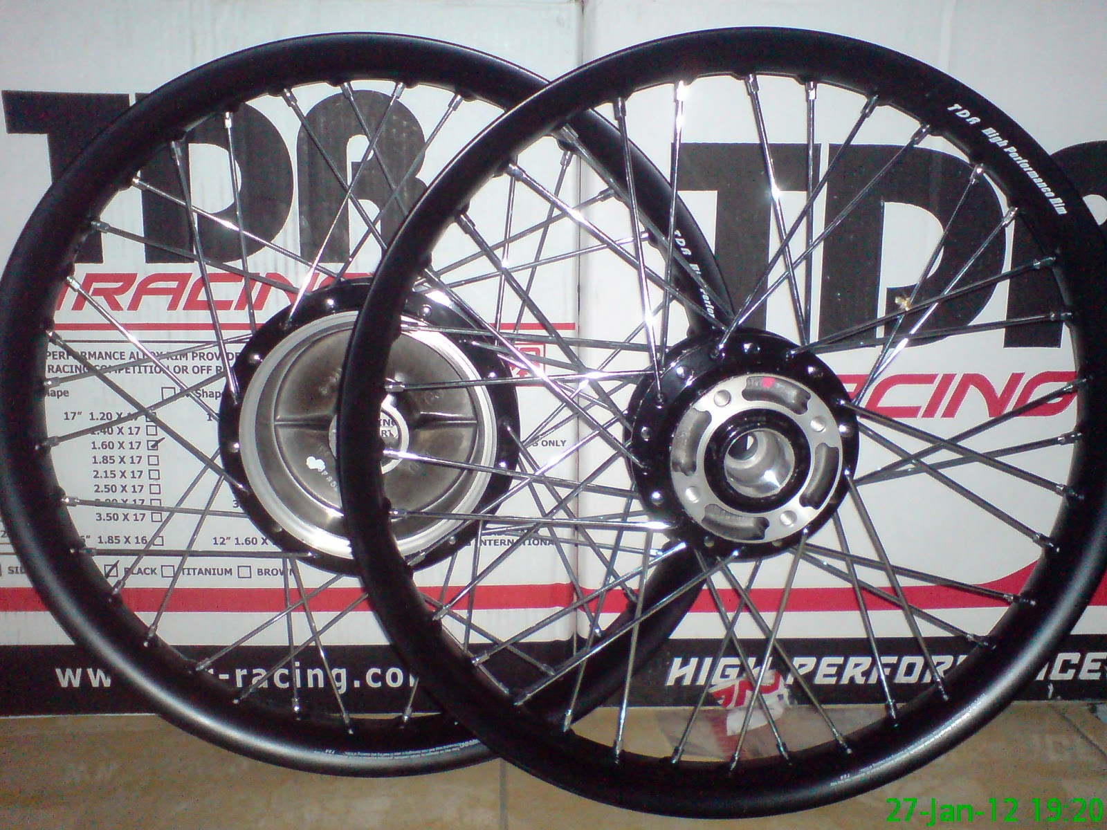 Velg TDR Black Untuk Jupiter MX Velg Motor Murah