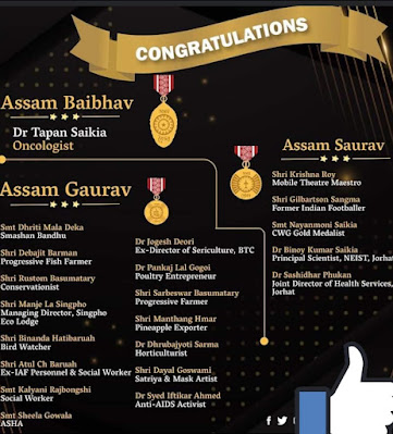 Assam Highest Civilian Award 2022-23 for Assam Competitive Exam