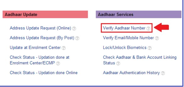 aadhar card email verification