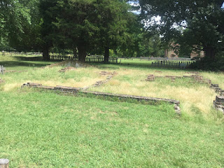 Historic Jamestown Ruins House Outline