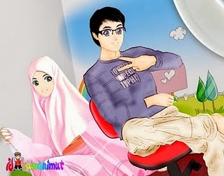  Gambar  gambar  kartun  muslim romantis  Terbaik dan Terbaru 