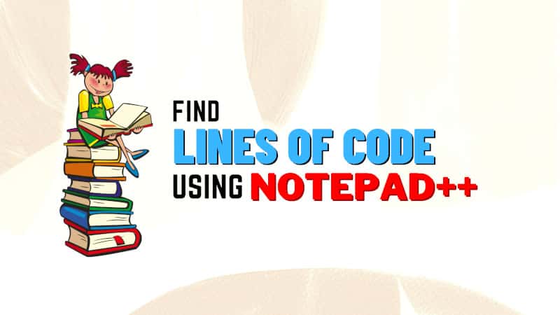 How to count LOC with Notepad++