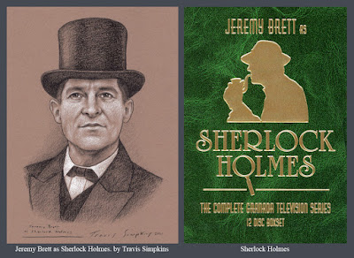 Jeremy Brett as Sherlock Holmes. Sir Arthur Conan Doyle. by Travis Simpkins