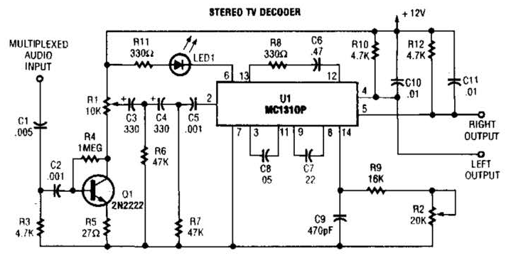 Stereo Tv Decoder Circuit