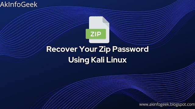 akinfogeek, zip password recover