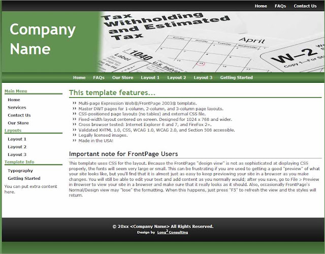 Accounting Website Templates