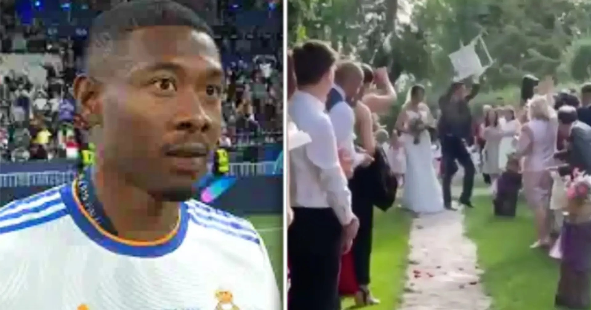 (video) Real Madrid fan performs famous Alaba trick at his own wedding