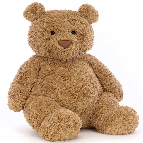 Jellycat Bartholomew Bear Really Big soft toy - Size: 56 x 32cm