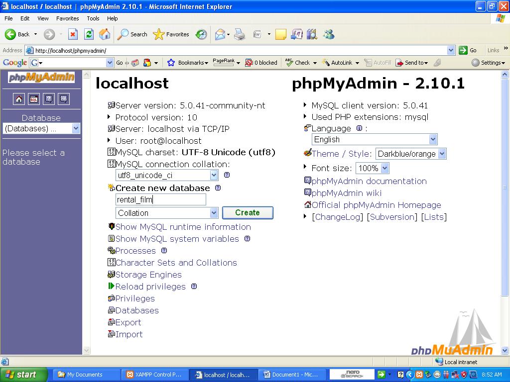 My HoNey sWeetY: MEMBUAT DATABASE MENGGUNAKAN XAMPP