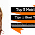 Top 5 Nutrition Tips for Healthy Living