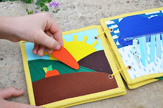 Little quiet book for Eren Handmade by TomToy Carrot field