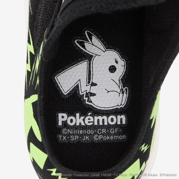 Black Glow-in-the-dark Pikachu Pokemon Sneakers for Kids