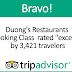 Bravo! Duong's Restaurants rated "excellent" by 3,421 travelers on Tripadvisor