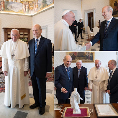 Image result for pope and president nelson