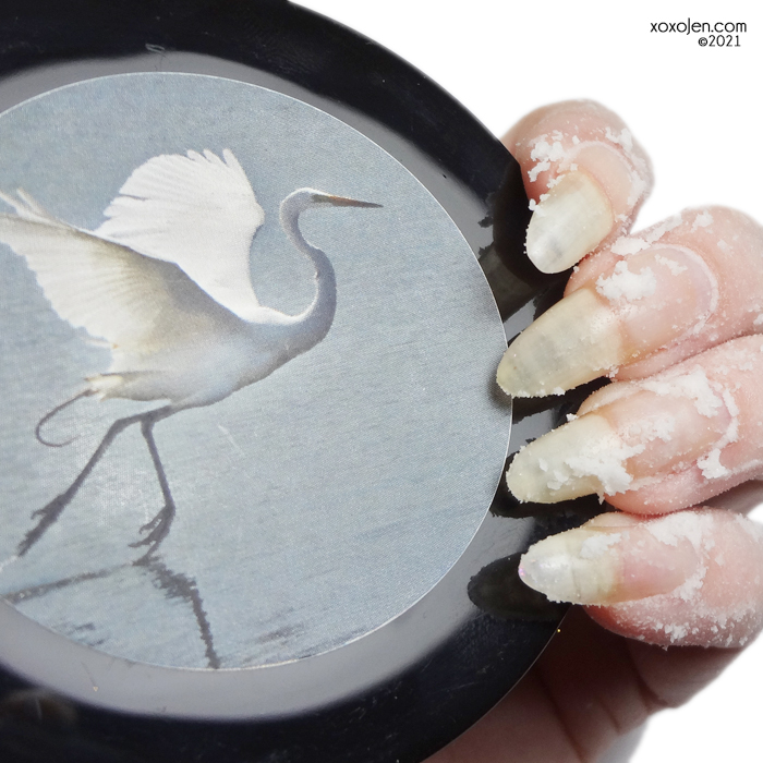 xoxoJen's swatch of The Soapy Chef Snow Way hand and nail scrub