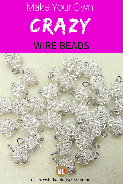 Collection of crazy wire beads