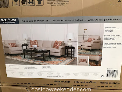 Costco 1900016 - No need to buy separate pieces of furniture with the NiceLink Fabric Sofa & Chair Set