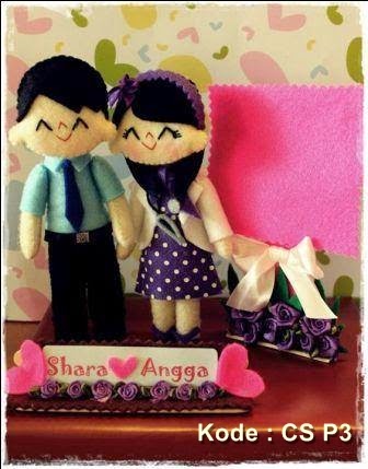 KADO WISUDA HADIAH ANIMASI UNIK BONEKA  COUPLE JUAL FLANEL 