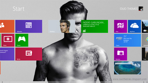 David Beckham Theme For Windows 7 And 8