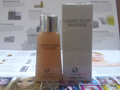 skin solution, liquid soap, sabun muka, pembersih wajah, sabun pembersih wajah