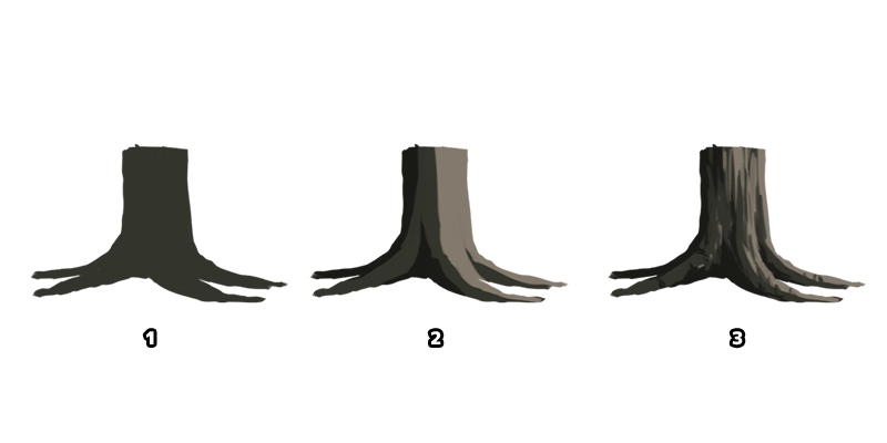 tree root shading