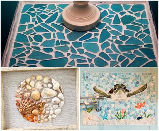 Coastal Mosaic Ideas Beach Mosaics