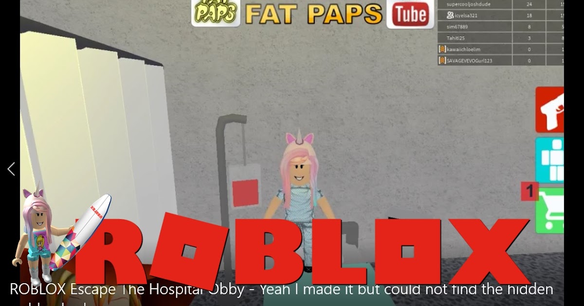 Chloe Tuber Roblox Escape The Hospital Obby Gameplay Yeah I Made It But Could Not Find The Hidden Golden Badge - escape the hospital roblox