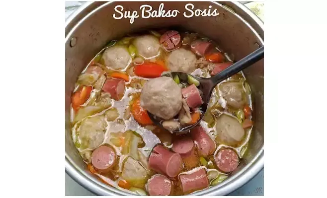 resep sup bakso sosis yang sederhana dan nikmat