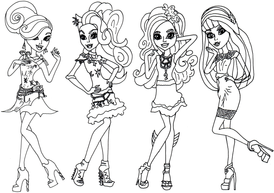 monster high coloring pages monster high coloring page