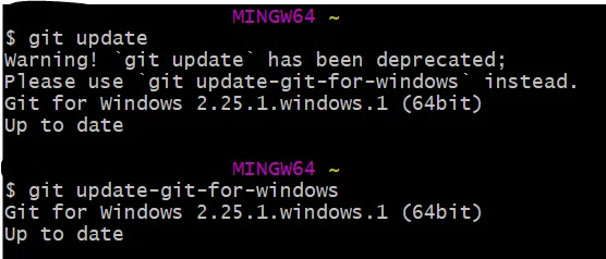 git update in windows