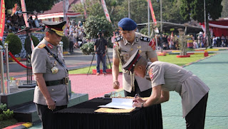 UPACARA PENUTUPAN, PELANTIKAN DAN PENGAMBILAN SUMPAH DIKTUKBA POLRI TAHUN  2022 GEL. II DI SPN POLDA JABAR