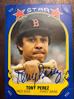 Tony Perez Signed 1981 Fleer Star Sticker