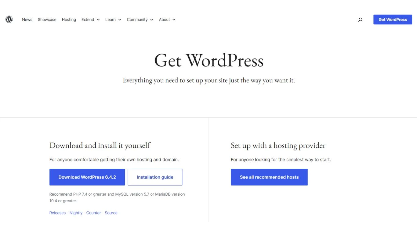 Open Source WordPress for Blogging