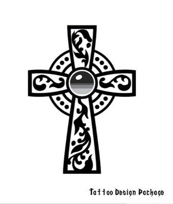 Cross Tattoo Template. celtic cross tattoo design.