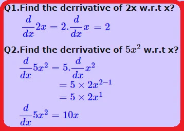 Derivative of functions
