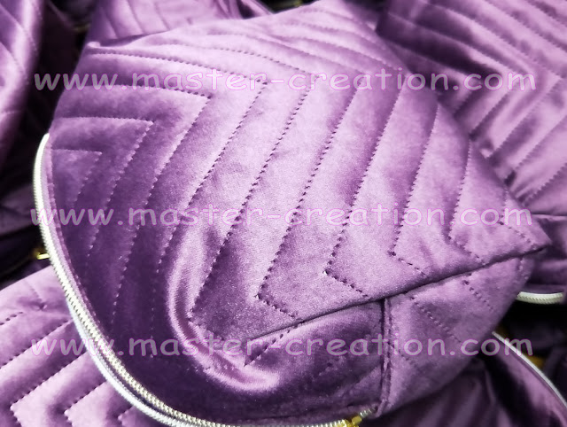 purple velvet makeup bag