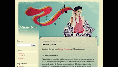 30 Amazing Girly Blogger Templates