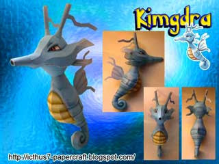 Kingdra Papercraft