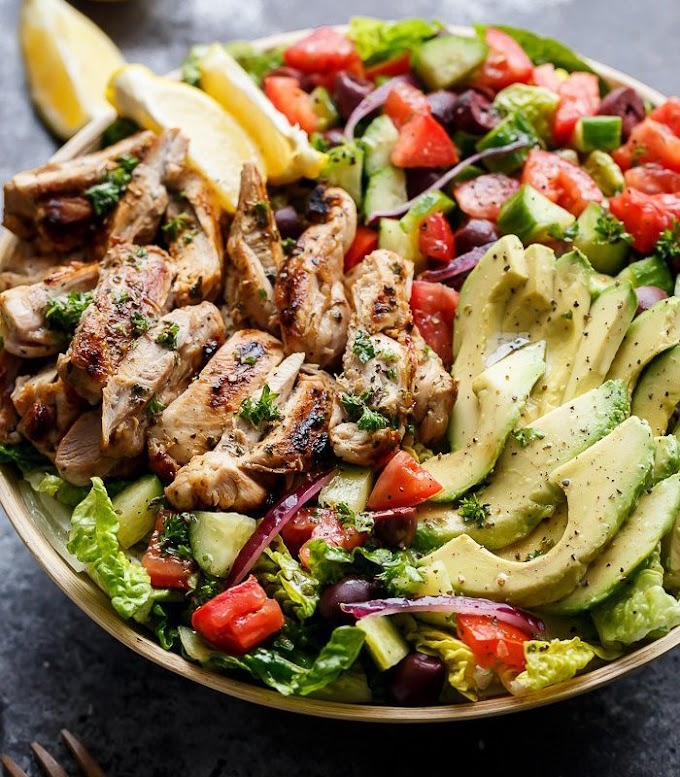 Lemon Herb Mediterranean Chicken Salad