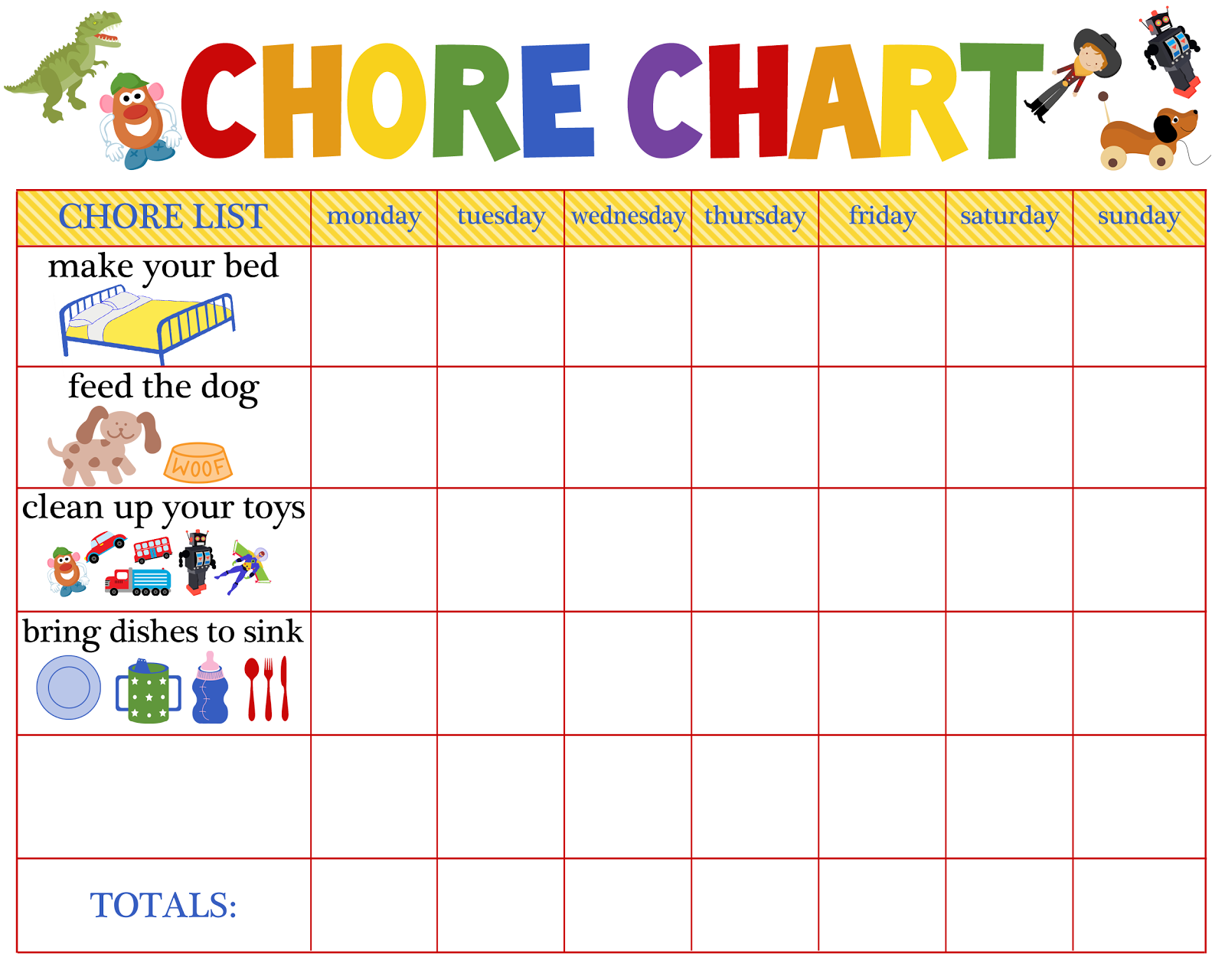 Kids Chore Chart