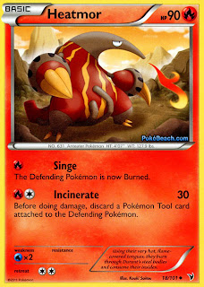 Heatmor Noble Victories Pokemon Card