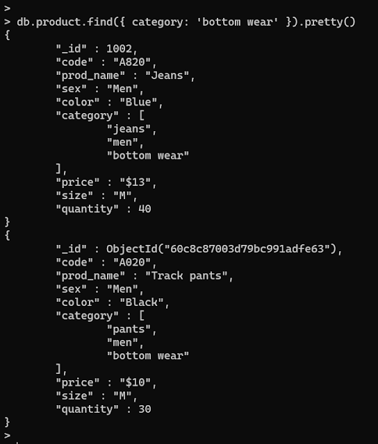 MongoDB find()