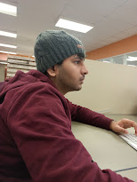 Picture of me in Robertson Library UPEI