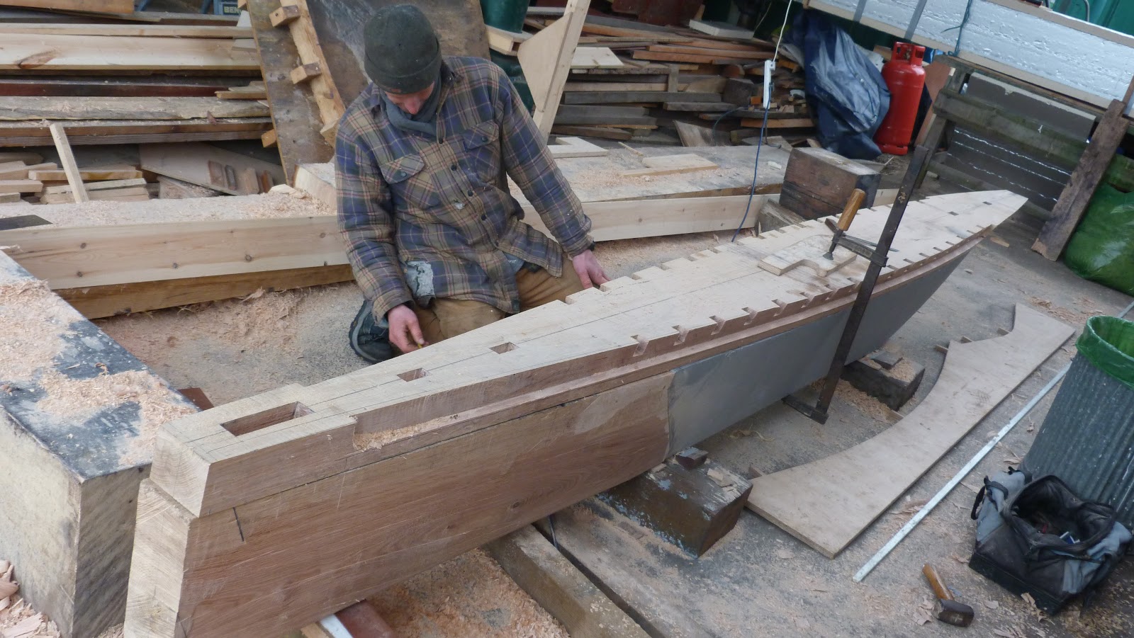 Building a 34' junk schooner: Building Again - a new Junk is being 