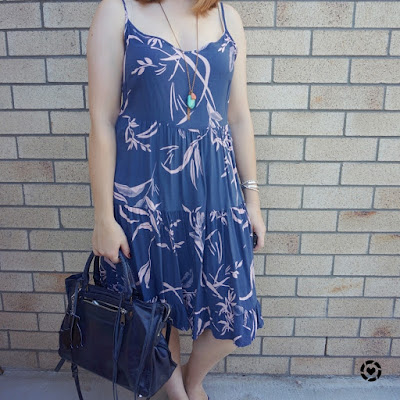 awayfromblue Instagram | kmart Australia blue pink tiered sundress summer heatwave style 