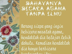 Apabila Ilmu Agama Yang Hebat Hanya Jasad Tanpa Roh