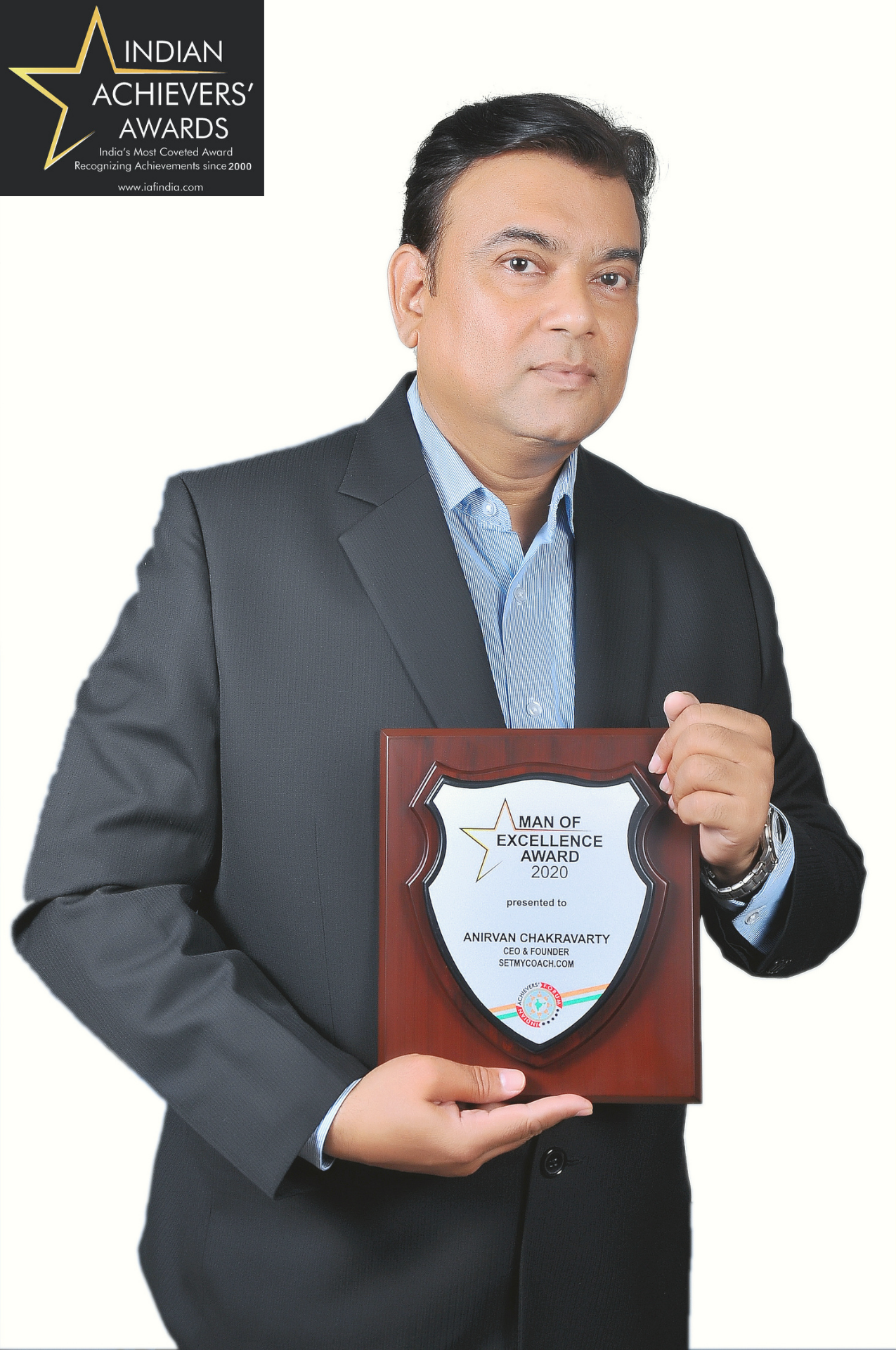 Anirvan with IAA trophy