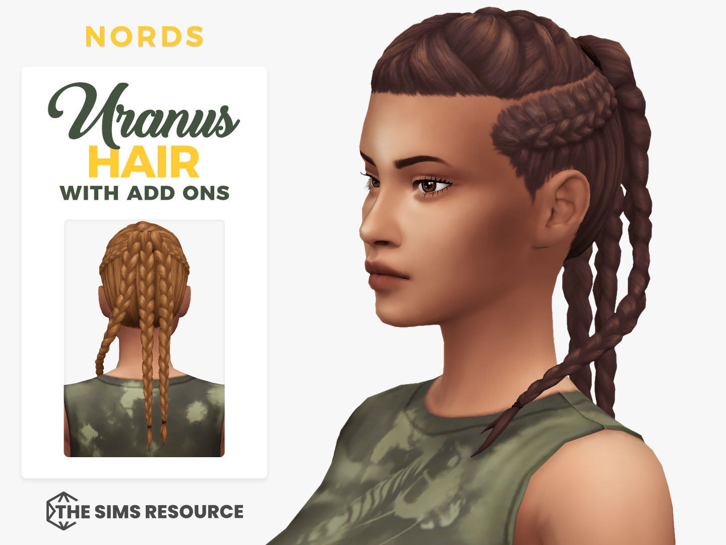 Uranus Sims 4 CC Hair