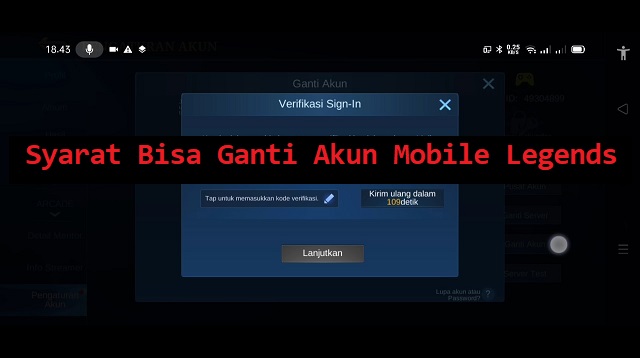 Cara Masuk Akun Mobile Legend Orang Lain